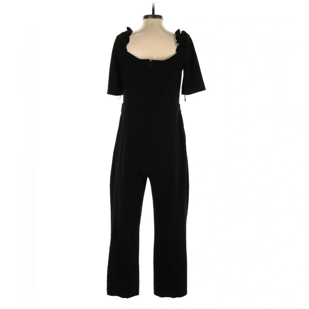 MNG Mango Black Flowy Long Jumpsuit - Picture 6 of 7
